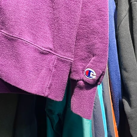 CHAMPION 90S SCRIPT LOGO HOODIE PURPLE XL 23394
