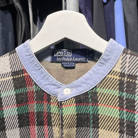 POLO RALPH LAUREN HENRY NECK CHEAK LS MULTI MEDIUM 06314