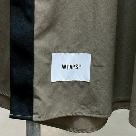 WTAPS BD 02 CTPL BROADCLOTH LS SHIRT OLIVE DRAB 04 222TQDT-SHM03 90209