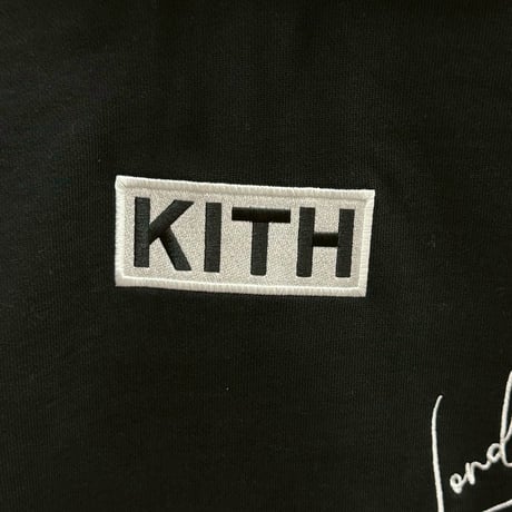 KITH CITY SCRIPT HOODIE BLACK LARGE 17578