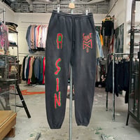 SAINT MICHAEL A SIN SWEAT PANT BLACK LARGE SM-A23-0000-033 44222