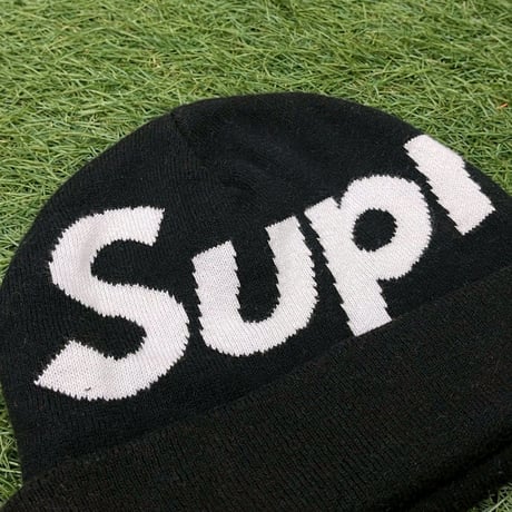 Supreme 19AW BIG LOGO BEANIE BLACK 67789