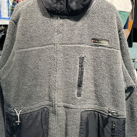 TOMMY HILFIGER 90S FLECCE HOODIE GREY/BLACK XL 98455