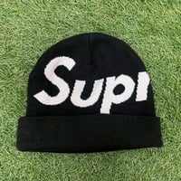 Supreme 19AW BIG LOGO BEANIE BLACK 67789