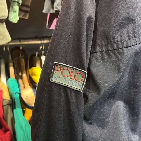 POLO SPORT 90S NYLON ZIP UP JACKET NAVY MEDIUM 69660