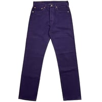 LEVI's 501 NOS COLLAR DENIM PANT 32/34 PURPLE 04130