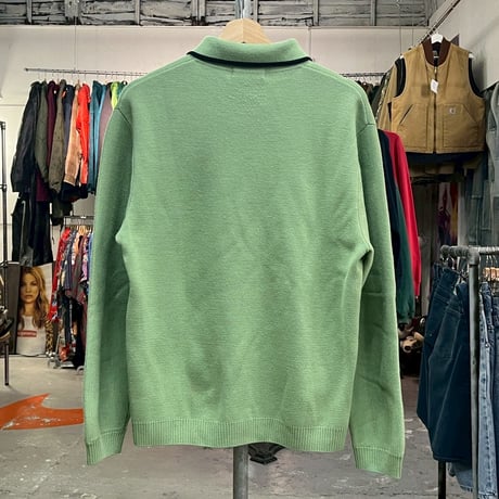 Supreme CHEST STRIPE ZIP UP CARDIGAN OLIVE MEDIUM 70302