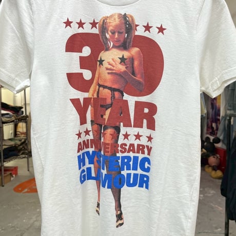 HYSTERIC GLAMOUR 30TH TEE WHITE SMALL 93425