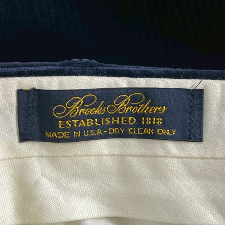 BROOKS BROTHERS 90S CORDUROY SLACKS NAVY 36 98741