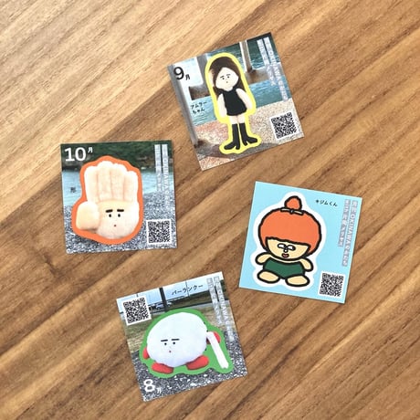 片岡メリヤス｜「月刊OKINAWAのかたち」ステッカー（4種）