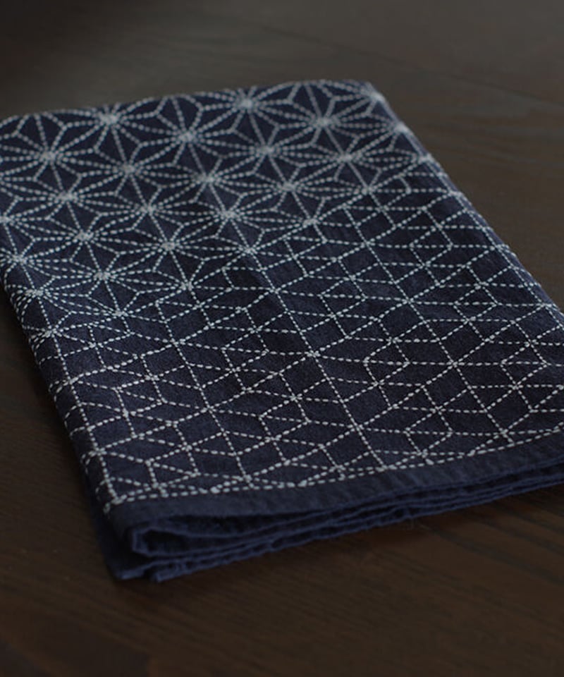 刺し子の風呂敷（寄せ模様） | 種
