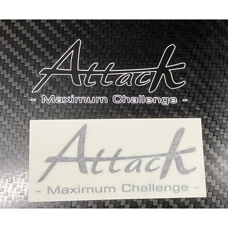 Attackステッカー　（プリント抜きタイプ）