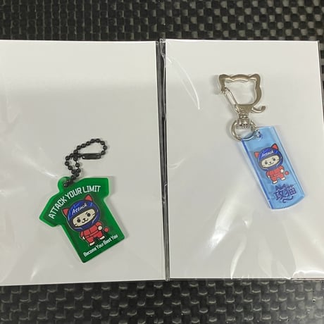 攻猫ミニキーホルダー2種セット