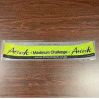 Attack　ヘルメットバイザーステッカー　（黄色メッキ）