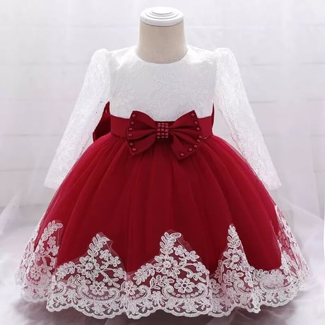 赤刺繍ドレス　☺︎200