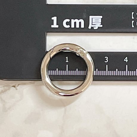 プッシュ式リングカラビナ 27mm