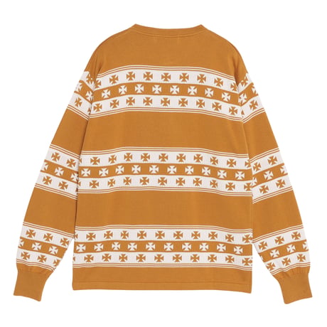 Jacquard Henley L/S tee