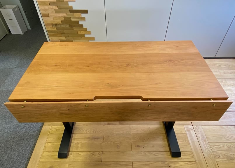 再値下げ！デスク 天板光沢 Amazon | パソコンデスク 光沢天板 120cm幅 奥行60cm ゲーミングデスク