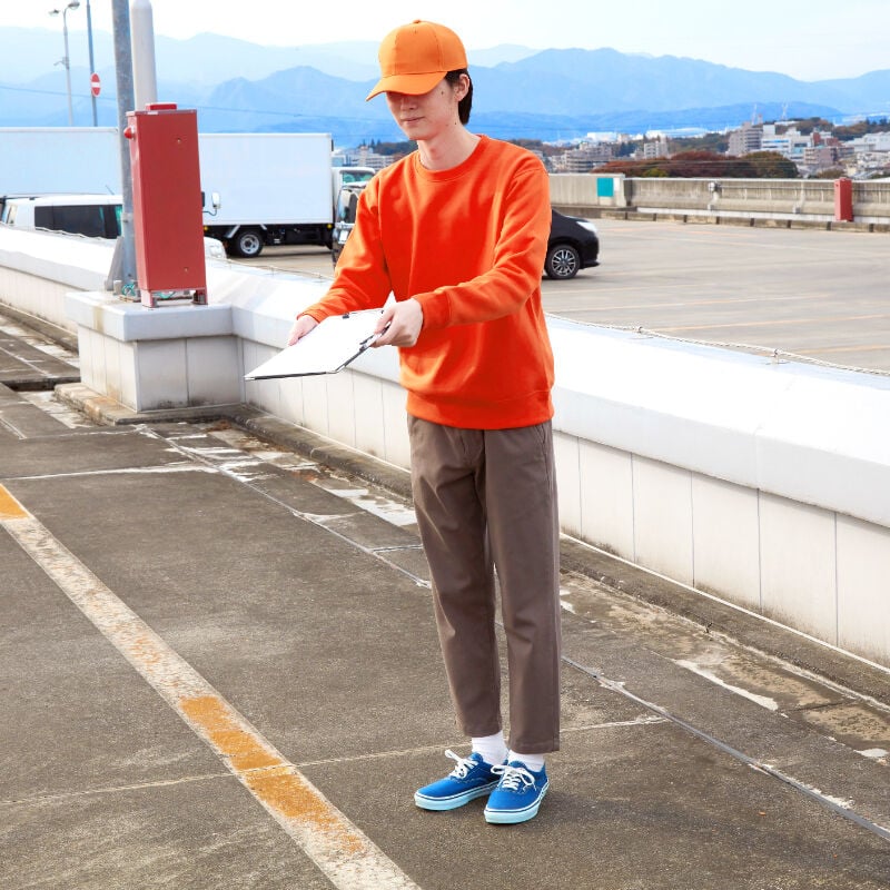 裏起毛長袖無地トレーナー（橙色） | 参政党サポーターズ