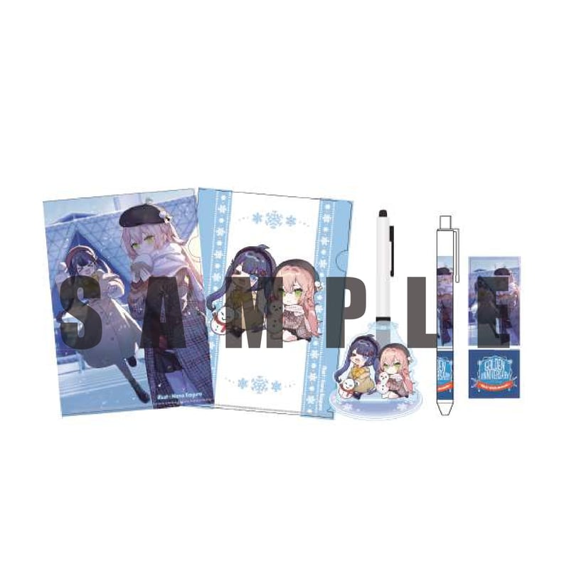 C107 50周年!!ステーショナリーセット（クリアファイル2枚＋アクリル