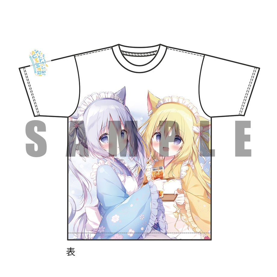 しらたまこ 情けない 和メイドまろんちゃん フルグラフィックTシャツ  