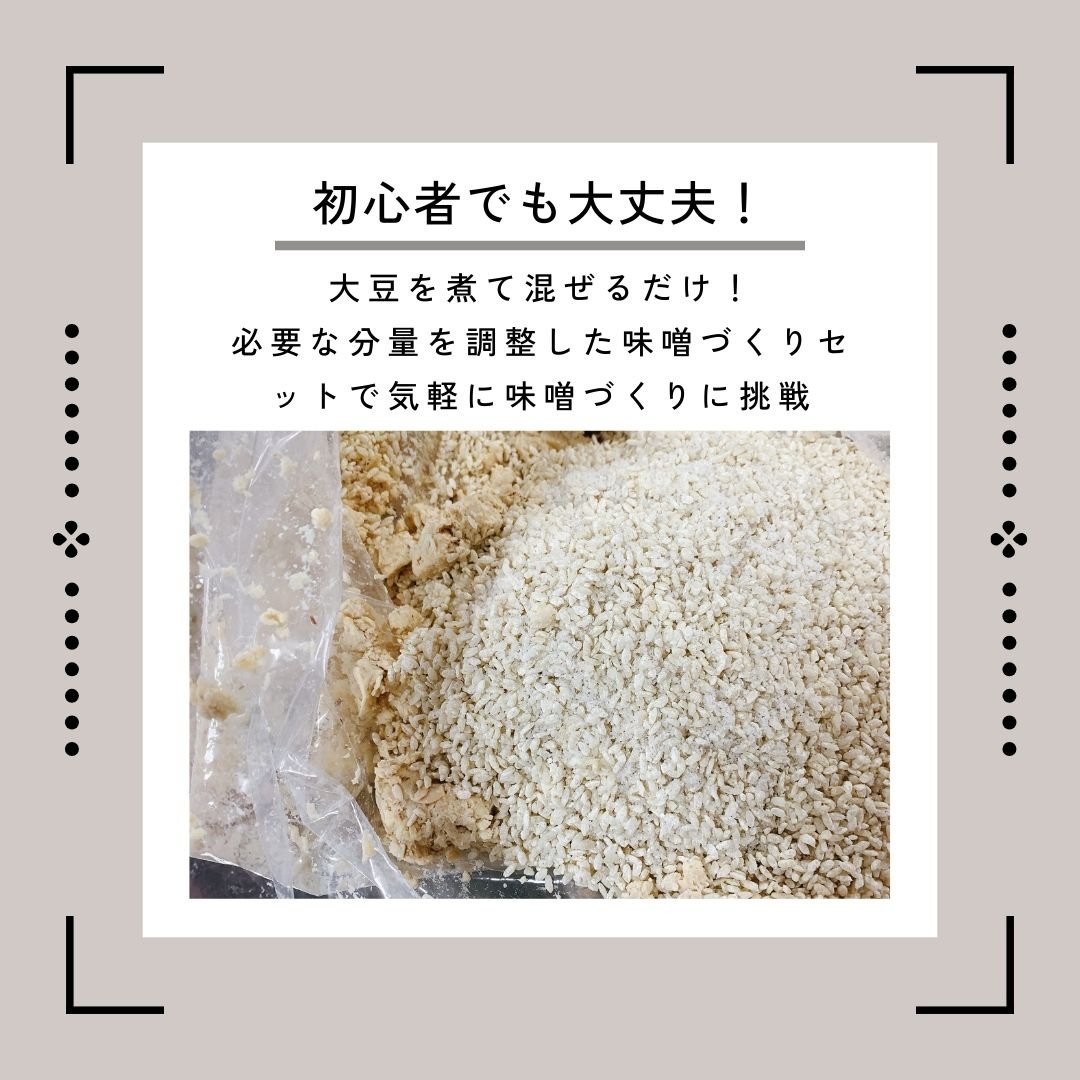 中辛】味噌づくりセット（塩切麹＋自然栽培大豆） | 自然栽培 米と野菜