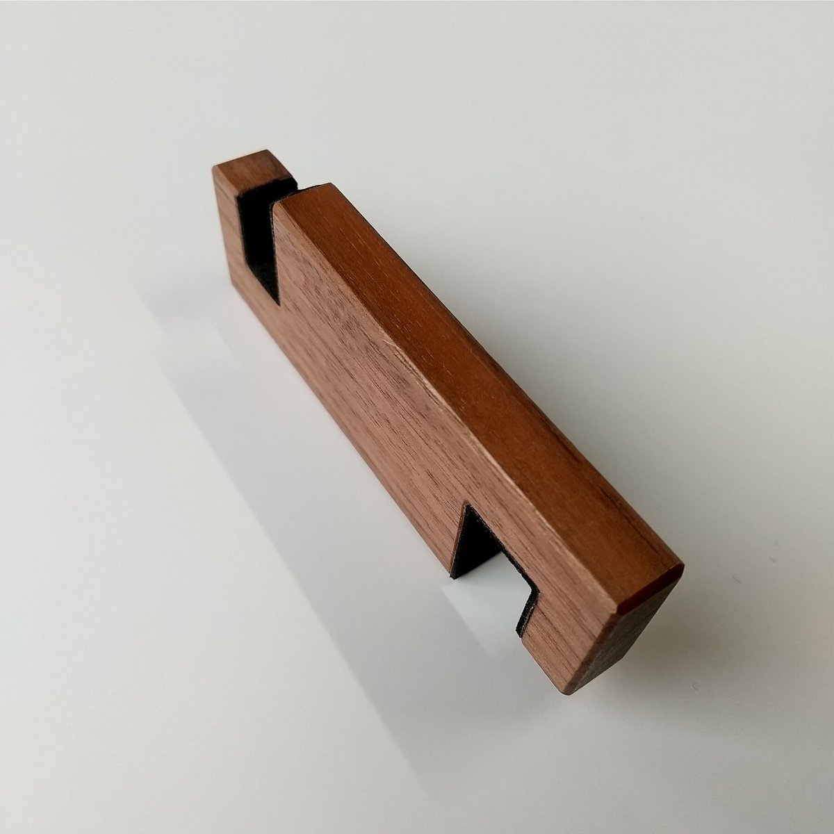 スマホスタンド ウォールナット×極小組子細工 | funny works