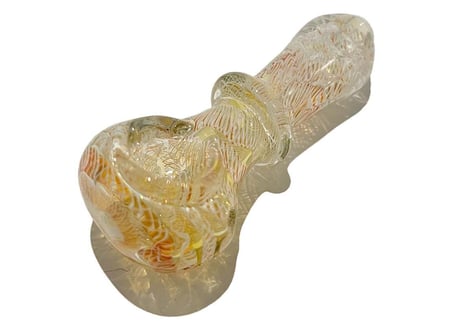 【ガラスパイプ】パイレックス/ガラススプーン/長さ9.2cm/耐熱ガラス/インサイドアウト/丸洗い可能