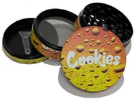 【タバコ用グラインダー】cookies/クッキーズ/人気ブランド/4層構造/直径5cm/アルミ合金製/クラッシャー
