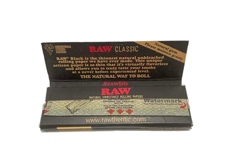 【RAWペーパー】ブラック/シングルワイド/スローバーニング/巻き紙/ジョイント用