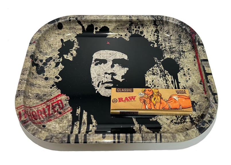 タバコトレイ】ローリングトレイ/チェゲバラ/ミニサイズ/18cm×14cm