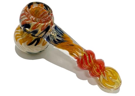 【ガラスパイプ】パイレックス/ガラススプーン/長さ11.7cm/耐熱ガラス/インサイドアウト/丸洗い可能