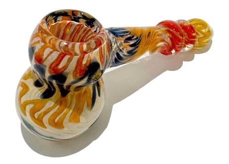 【ガラスパイプ】パイレックス/ガラススプーン/長さ11.7cm/耐熱ガラス/インサイドアウト/丸洗い可能