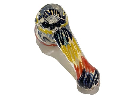 【ガラスパイプ】パイレックス/ガラススプーン/長さ8.5cm/耐熱ガラス/インサイドアウト/丸洗い可能