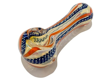 【ガラスパイプ】パイレックス/ガラススプーン/長さ9cm/耐熱ガラス/インサイドアウト/丸洗い可能