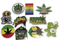 【ステッカー】マリファナ柄/大麻シール/デザインお楽しみ