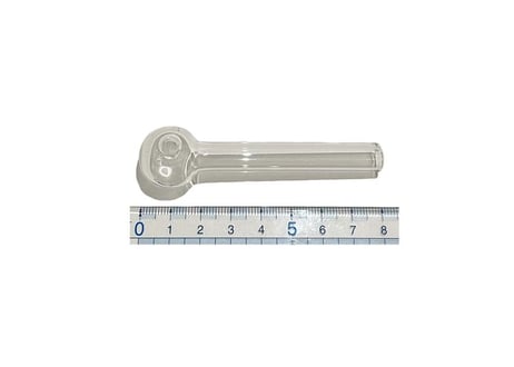 【ガラスパイプ】3インチ（約8cm）/耐熱ガラス/パイレックス/クラックパイプ/ガラパイ
