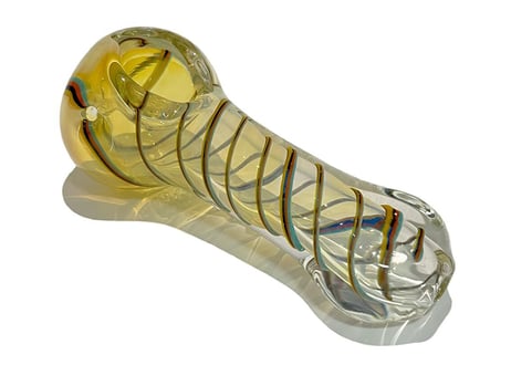 【ガラスパイプ】パイレックス/ガラススプーン/長さ9cm/耐熱ガラス/インサイドアウト/丸洗い可能