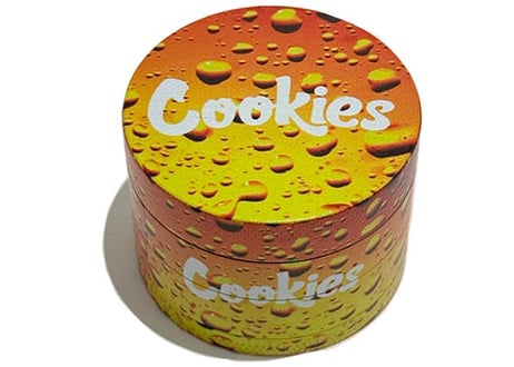 【タバコ用グラインダー】cookies/クッキーズ/人気ブランド/4層構造/直径5cm/アルミ合金製/クラッシャー
