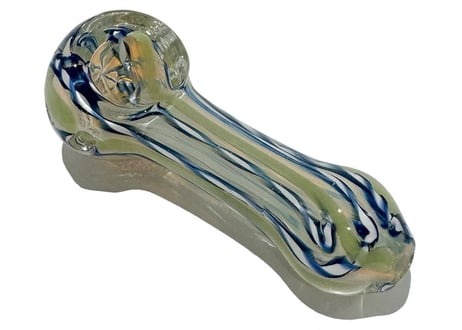 【ガラスパイプ】パイレックス/ガラススプーン/長さ8.8cm/耐熱ガラス/インサイドアウト/丸洗い可能