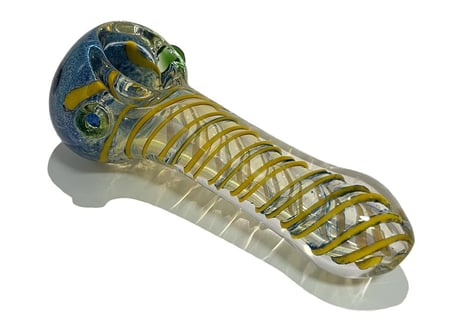 【ガラスパイプ】パイレックス/ガラススプーン/長さ9cm/耐熱ガラス/インサイドアウト/丸洗い可能