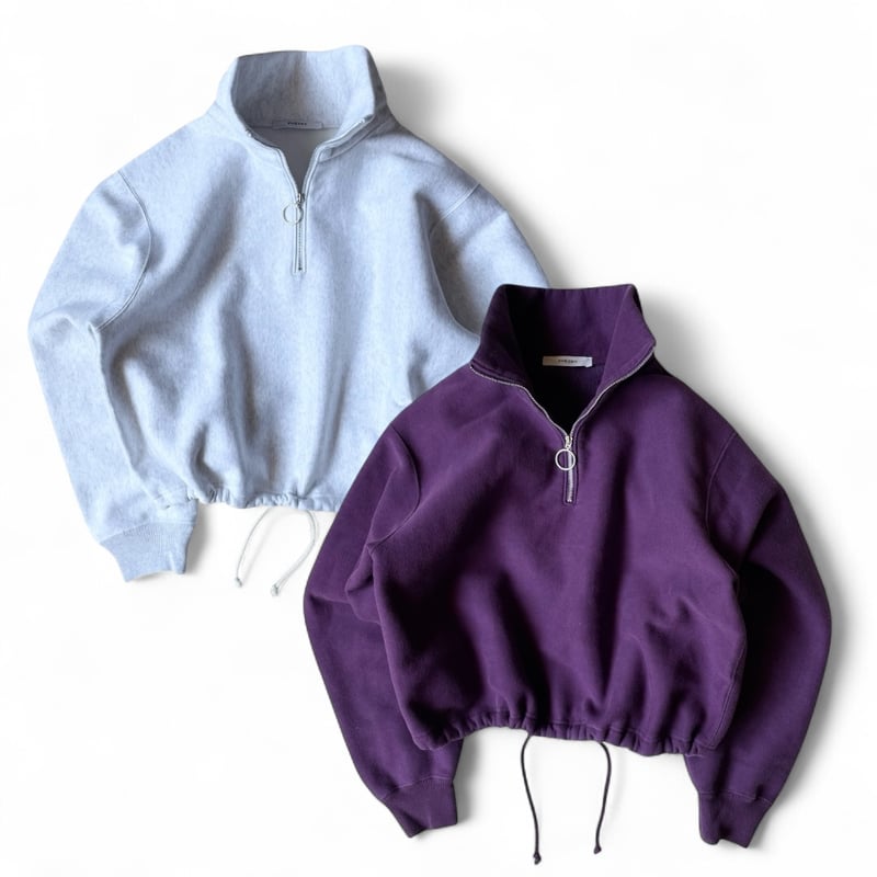 フィーニー pheeny⭐︎athleticfleece half zip P/O PHEENY / Athletic fleece half zip P/O short | F