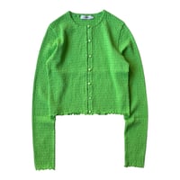 PHEENY / Cotton Shirring Cardigan