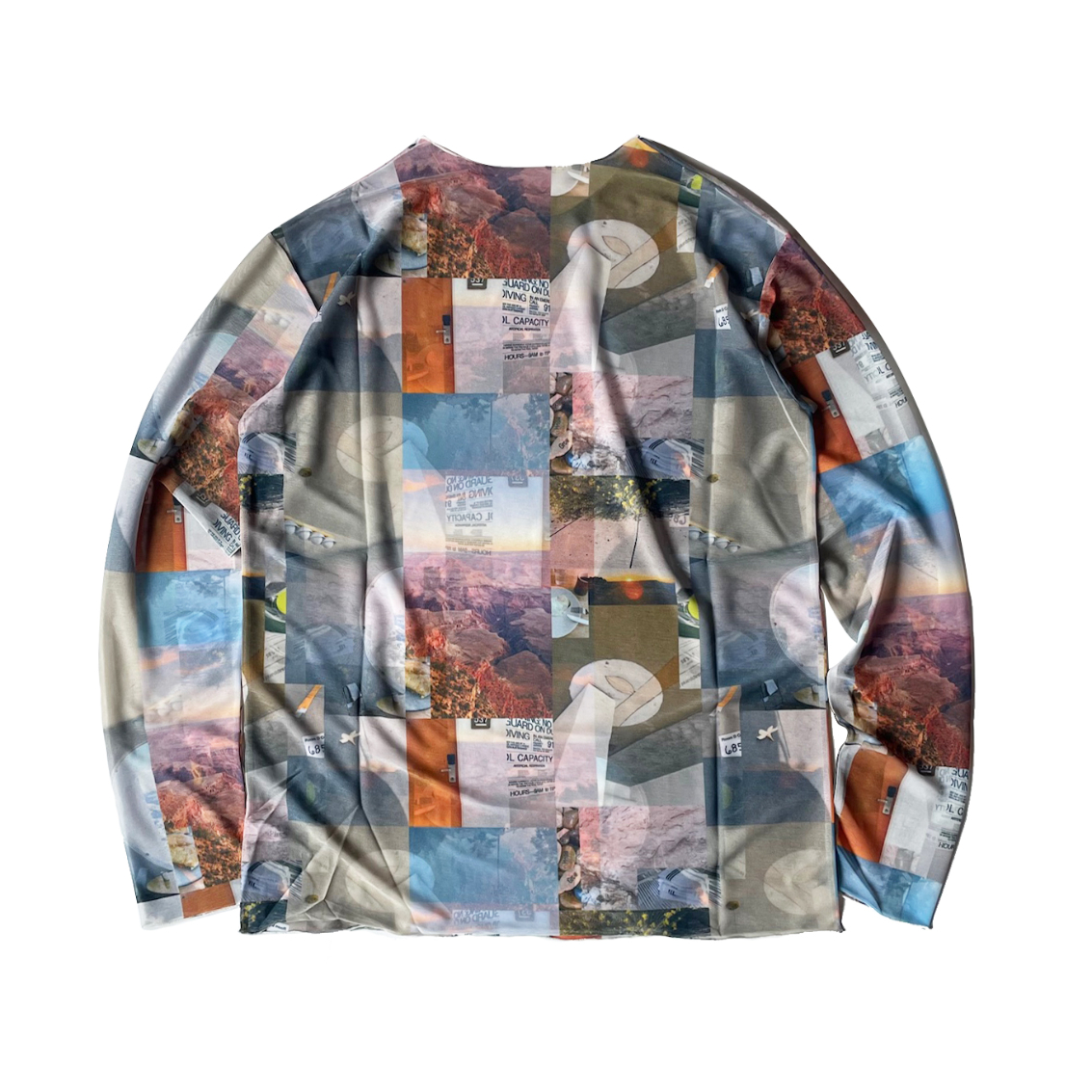 PHEENY / Print jersey crew neck | FLUTTER