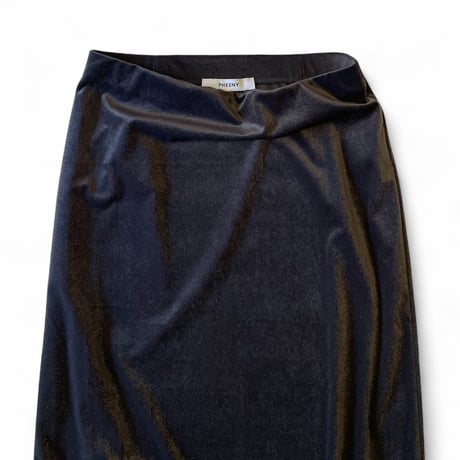 PHEENY / Sheer velour mermaid skirt