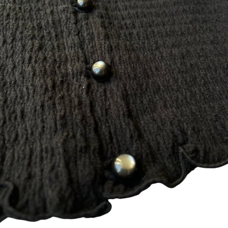 PHEENY / Cotton Shirring Cardigan