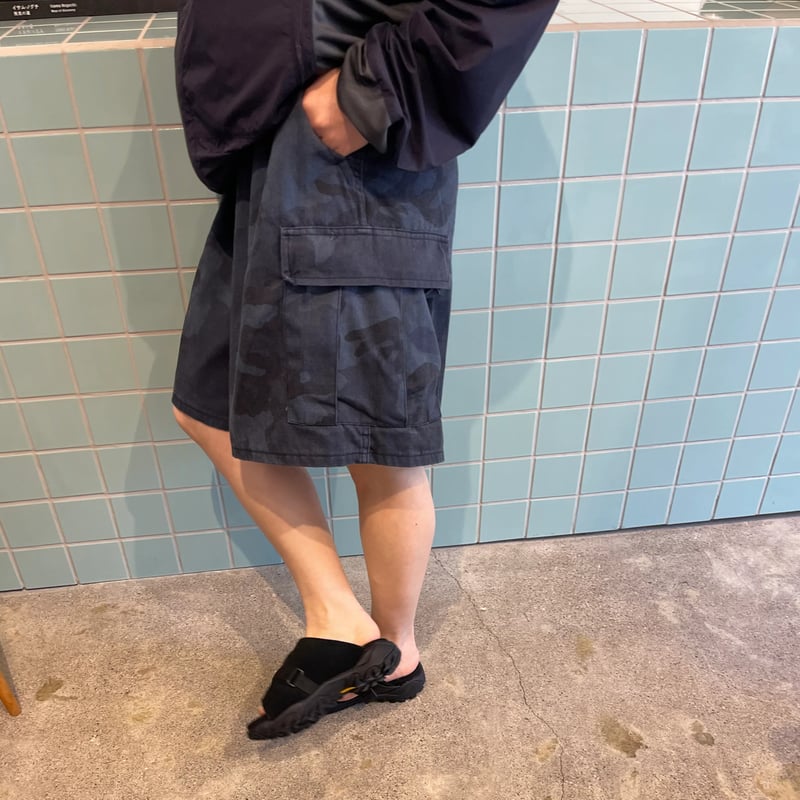 パンツ oddment Custom BDU SHORTS OVERDYED BLACK oddment / CUSTOM BDU SHORTS made in USA overdye