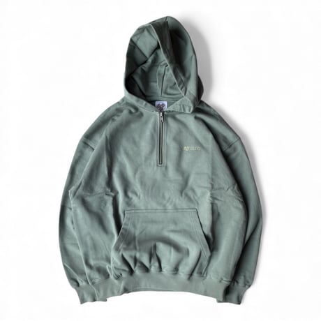 SAYHELLO / Slap Logo Harf-Zip Hoodie