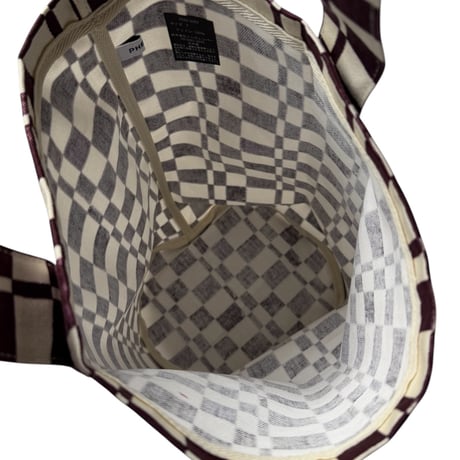 PHEENY / Checkered Bucket Tote Bag