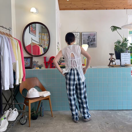 PHEENY / Cotton nylon sheer N/S ensemble